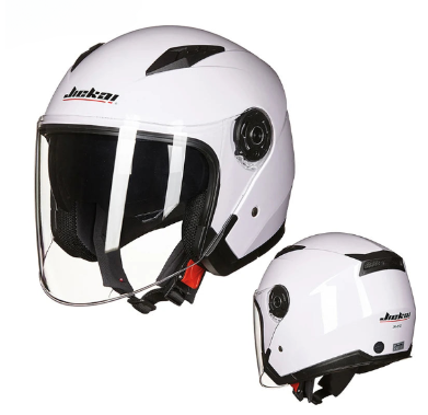 NNEOBA Men's Dual Lens Motorcycle Half Helmet