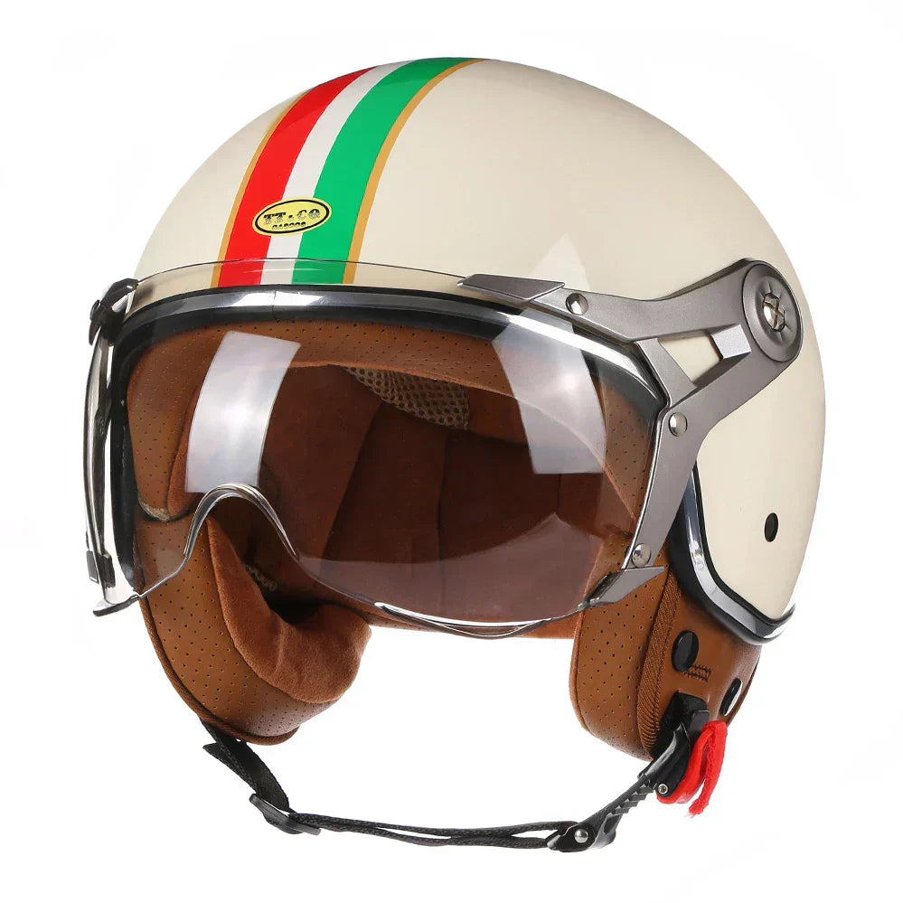 Open Face Motorcycle Retro Motorbike Helmets